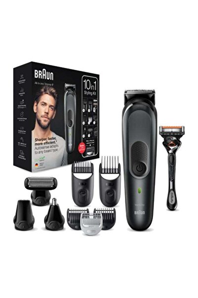 Braun ماكينة تشذيب اللحية 10 في 1 للرجال، 8 ملحقات متعددة الاستخدامات