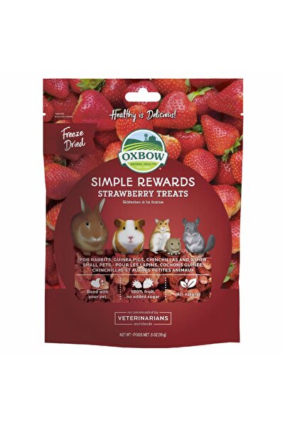 Oxbow Simple Rewards Λιχουδιά Τρωκτικών Φράουλα 15gr