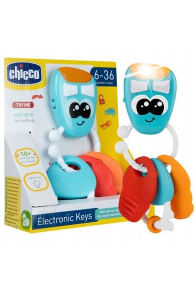 Chicco Jucărie cu chei electronice, Chicco, Plastic, 12 tonuri, Multicolor