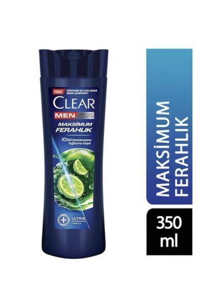 Clear Şampuan 350 ml Erkekler İçin Maksimum Ferahlık350MLX2 ADET