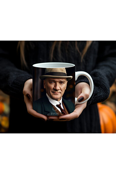 Evion Mustafa Kemal Atatürk Portrayed Special Collection Porcelain Mug