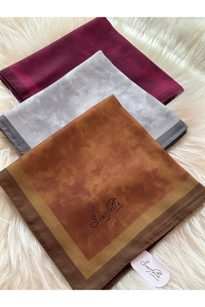 scarfella 3 'LÜ AVANTAJ PAKET BULUT DESEN SOFT EŞARP