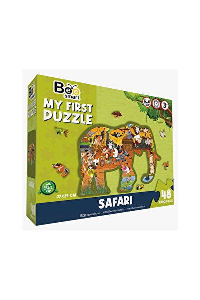 Bee Smart Wooden Safari Puzzle 48 Pieces