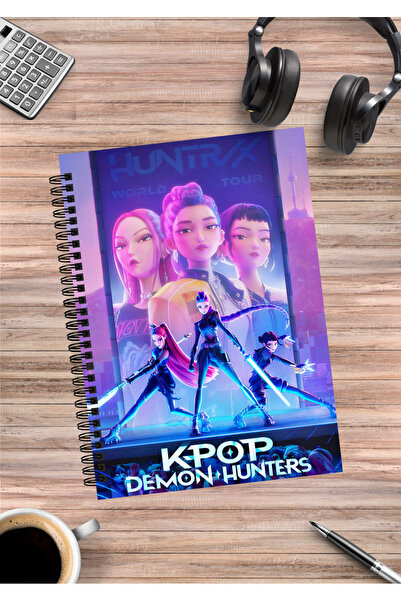 mertfigur Kpop Demon Hunters Anime Spiral Notebook A5 (50 Sheets)