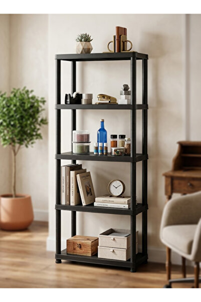 Cady One Plastic Storage and Organization Rack 5 Shelves, Kitchen Organizatio...