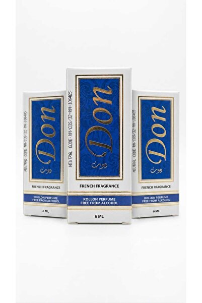 Rifas Don don French Fragrance Roll-On Perfume Oil 6ml, Pack of 3