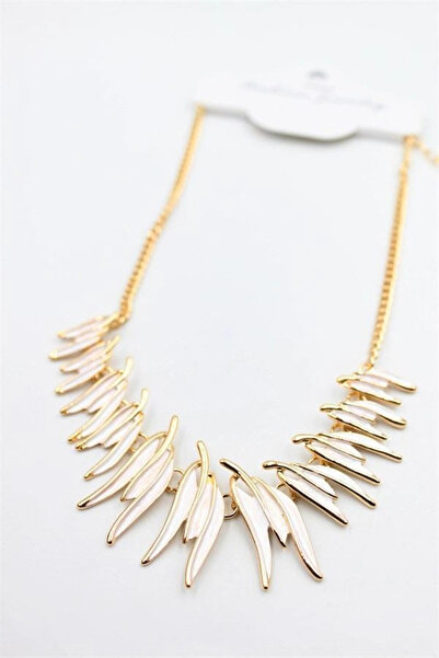 Generic Brand Enamel Necklace - White
