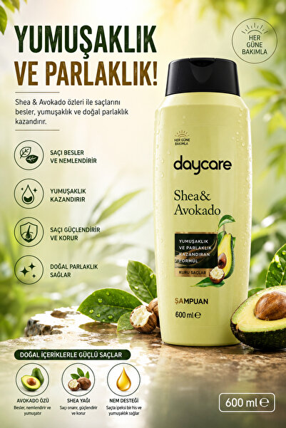 Daycare Shea & Avocado Shampoo 600 ml