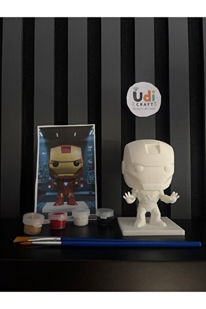 3D Iron Man Figür Boyama Seti