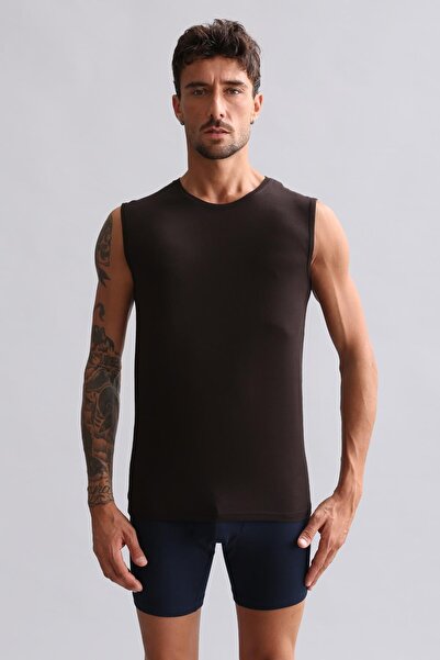 Aytuğ&Mısırlı Egyptian Modal by Tencel Hercules Slim Fit Crew Neck Sports Ath...