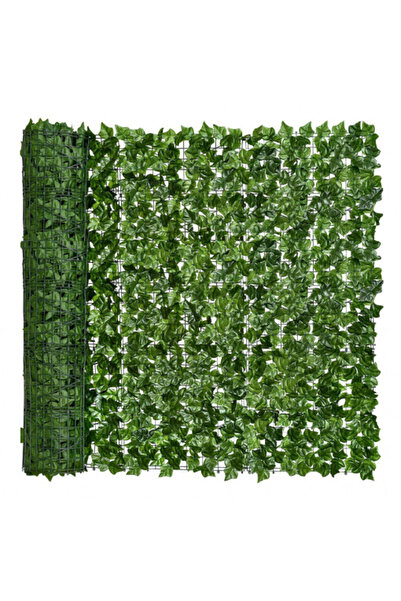 PLANT MASTER Gard paravan viu cu frunze artificiale, verde inchis, 300x100 cm