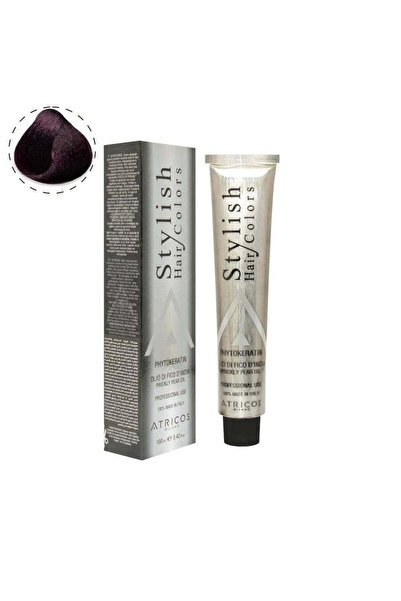 atricos Milano Stylish Hair Color 5.7 Light Violet Brown – Cool Brown Hair Dy...