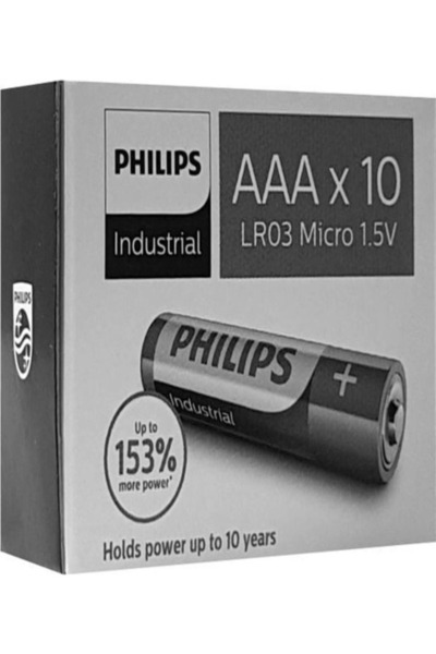 Philips Industrial 1.5V Aaa Ince Kalem Pil - LR03I10C/10 - 10'lu Paket