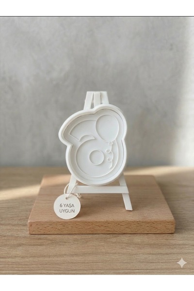 Onflow 6 Year Old Cookie Mold - Birthday Themed with Balloons and Gifts