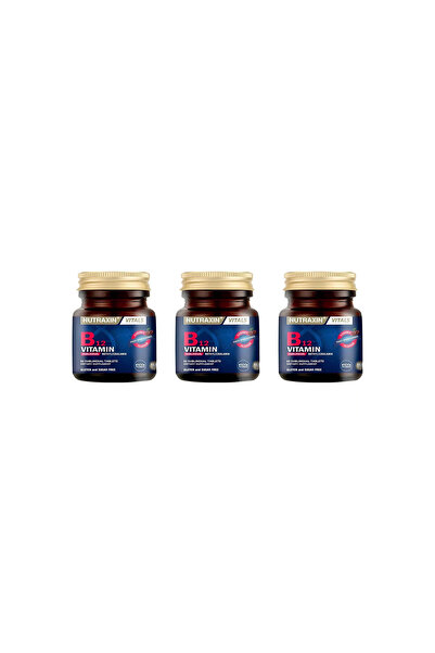 Nutraxin Vitals B12 (1000 Mc-Dil Altı) Vitamin 60 Tablet (3 Adet)
