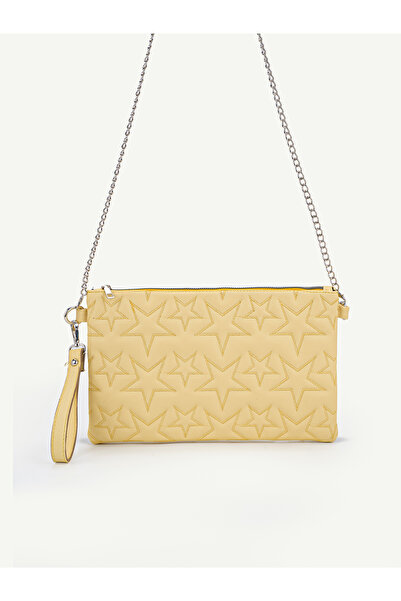Mojeva Portofoliu și geantă clutch pentru femei, cu curea cu lanț și broderie...