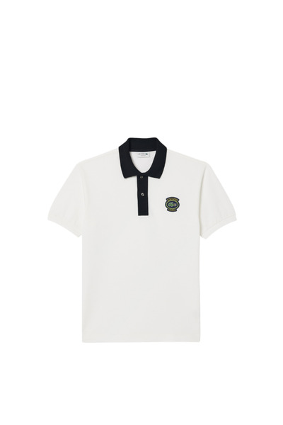 Lacoste Men's Regular Fit Organic Cotton White Polo