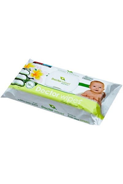 DOCTOR WIPES Șervețele umede cu extract de aloe, pachet jumbo, 72 bucăți