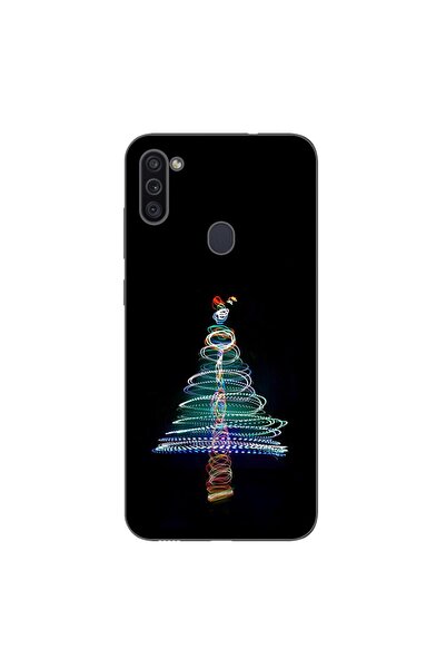 OEM Husa compatibila cu Samsung Galaxy A11 Silicon Gel Tpu Model Craciun Brad...