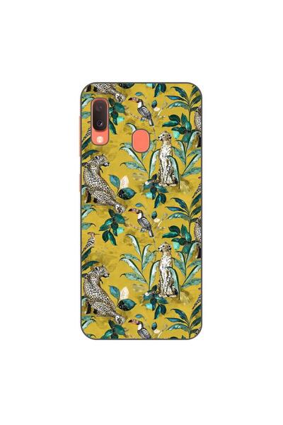 OEM Калъф, съвместим със Samsung Galaxy A20e, от силиконов гел TPU, с жълт де...