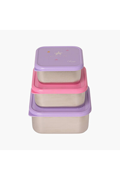 Citron -Lunch Box Set Of 3 1200Ml Mermaid