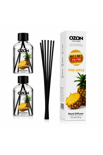 Ozon Set 2 odorizante de cameră cu bețișoare OZON® Ananas, 2 x 110 ml