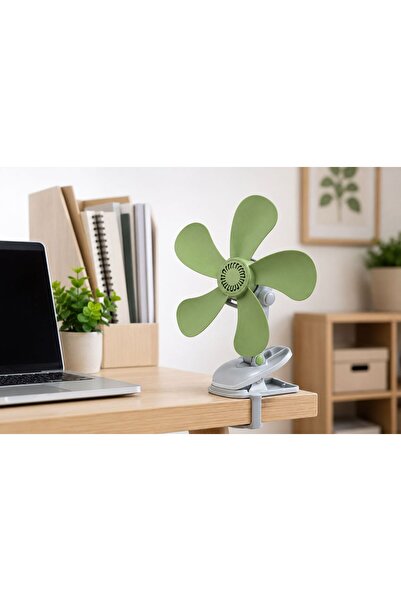 Maestro Ventilator Mini Acrobat 9W cu Clemă de Prindere, 5 Pale, Reglabil, Ve...