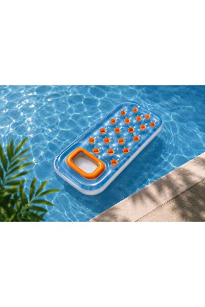 Intex Saltea Gonflabilă pentru Piscină și Plajă, cu Tetieră Integrată, PVC Re...
