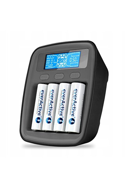 everActive Încărcător profesional de baterii Ni-MH USB-C NC-1000M v2