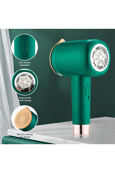 Vivendo Aparat de colectare scame cu functie de Fier de calcat portabil, verde
