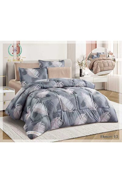 ALMIAAD Double Quilted Double-Sided Puffy Quilt - Soft Microfiber |   Nefren ...