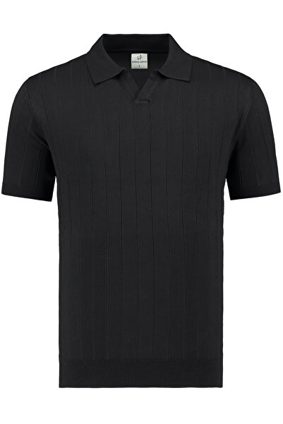 ANTHONY JACKSON Premium Men's Knitwear Polo Neck T-Shirt Ravello