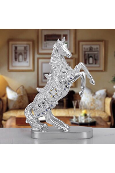 Vivendo Statueta decorativa Cal cabrat – finisaj auriu / argintiu premium, 27...