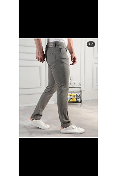 Cinar erkek giyim Men's Denim Style Linen Trousers Summer Slim Fit Lycra Skin...