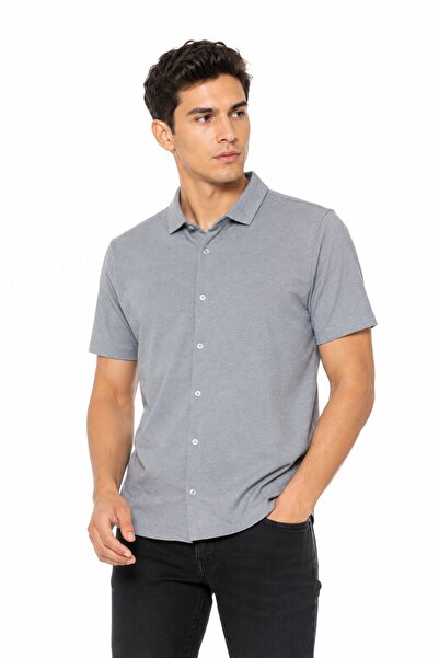 Raymons Men's Front Buttoned Collared T-Shirt Regular Fit Bgl-St05562