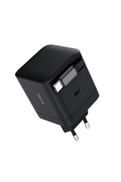 Trust Încărcător Maxo USB-C 65W, Cablu 67 cm, Negru