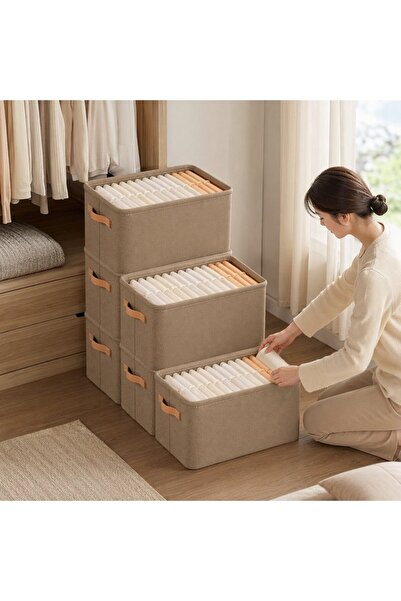 Generic 1 Nonwoven Foldable Storage Box Closet Organizer Wardrobe Shelf Thick...