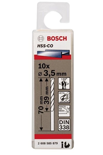 Bosch Hss-co Metal Matkap Ucu 3,5*70 mm 10'lu Paket