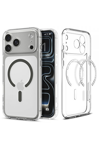 Spigen MagSafe калъф за Apple iPhone 17 Pro Max, Spigen, Ultra Hybrid, Сив AC...
