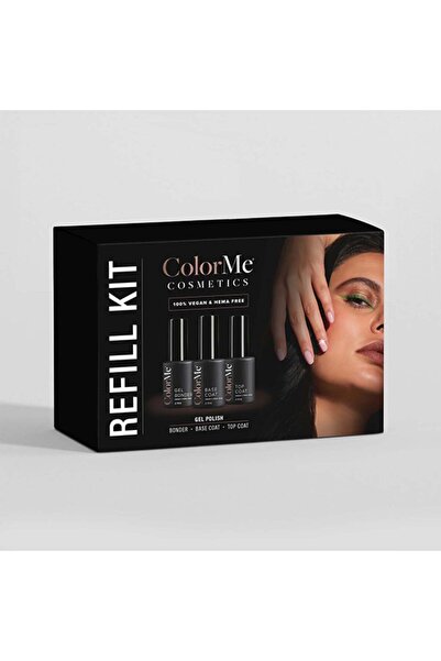 Colorme Σετ ημιμόνιμου μανικιούρ, 1 x 10 ml Τζελ Πρόσφυσης, 1 x 10 ml Βάση, 1...