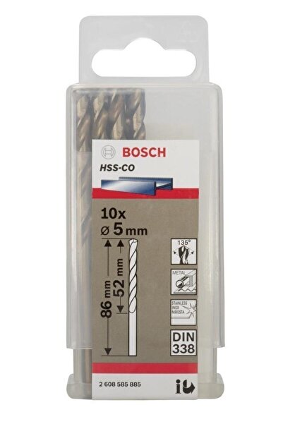 Bosch - Hss-co Metal Matkap Ucu 5*86 Mm 10'lu Paket
