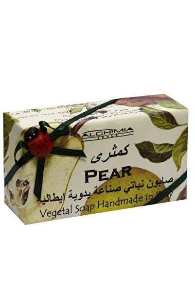 Alchimia Vegetal Soap Pear 200G | Fresh Italian Bar Soap | Fruity Pear Fragra...