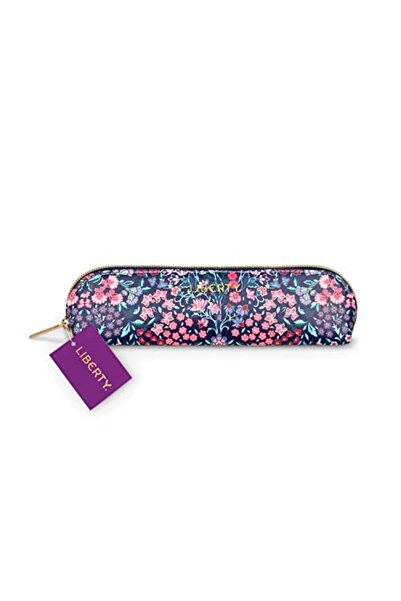 Galison Pencil Holder Liberty Tanjore Gardens Tile Navy