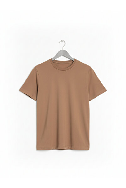 QUOS Men's / Unisex 100% Cotton Crew Neck Basic T-Shirt