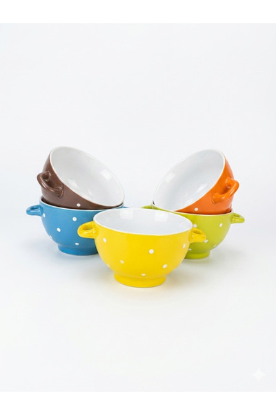 ALTCEVA Set 5 boluri cu toarte din ceramica
