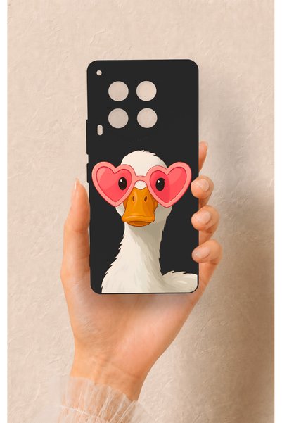 Vip Case Tecno Camon 30 Compatible Silicone Case with Duck Pattern