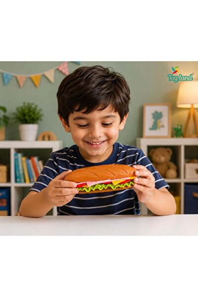 TOY LAND TOYLAND Kids Play Kitchen Sub Sandwich – Jumbo Realistic Plastic Pre...