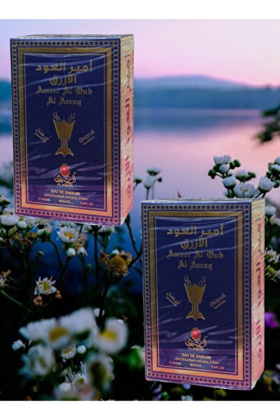 Al aqeeq قطعتان من عطر أمير العود الأزرق 100 مل