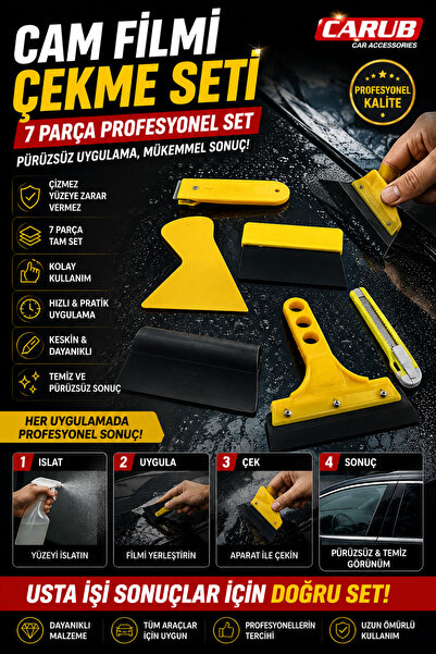 WROSE CAM FİLMİ ÇEKME APARATI SETİ 7 PARÇA