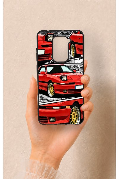 Vip Case حافظة سيليكون حمراء متوافقة مع Redmi Note 9 بنمط Supra